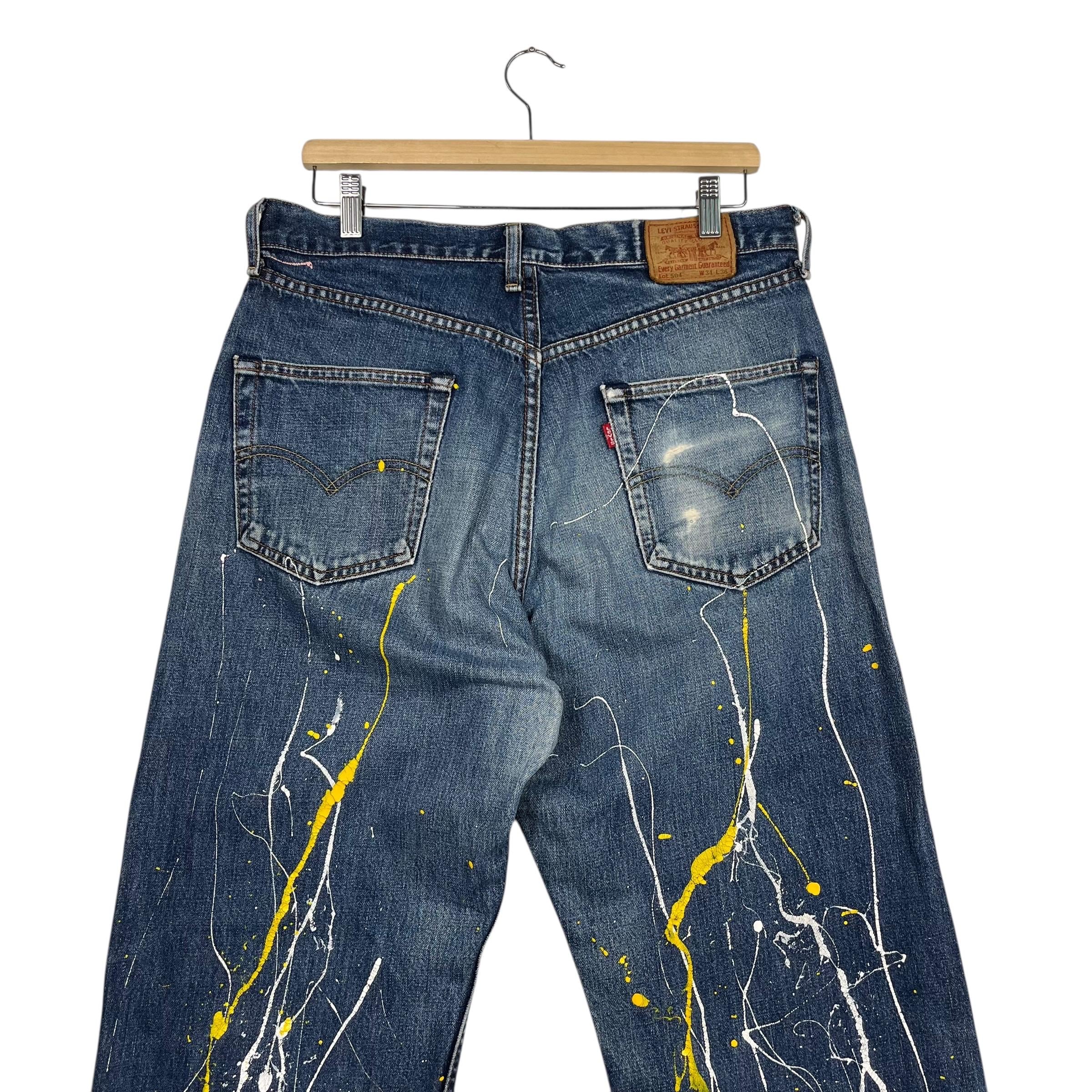 【Levi'sの「Lot 504」】 Vintage 90s Levis Lot 504 Jeans Vintage 90s Levis Lot 504 Art