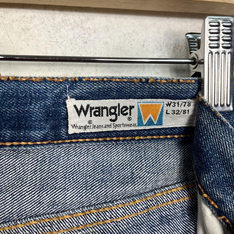 Vaqueros utilitarios Wrangler vintage desgastados para trabajadores, talla 30 imagen 12