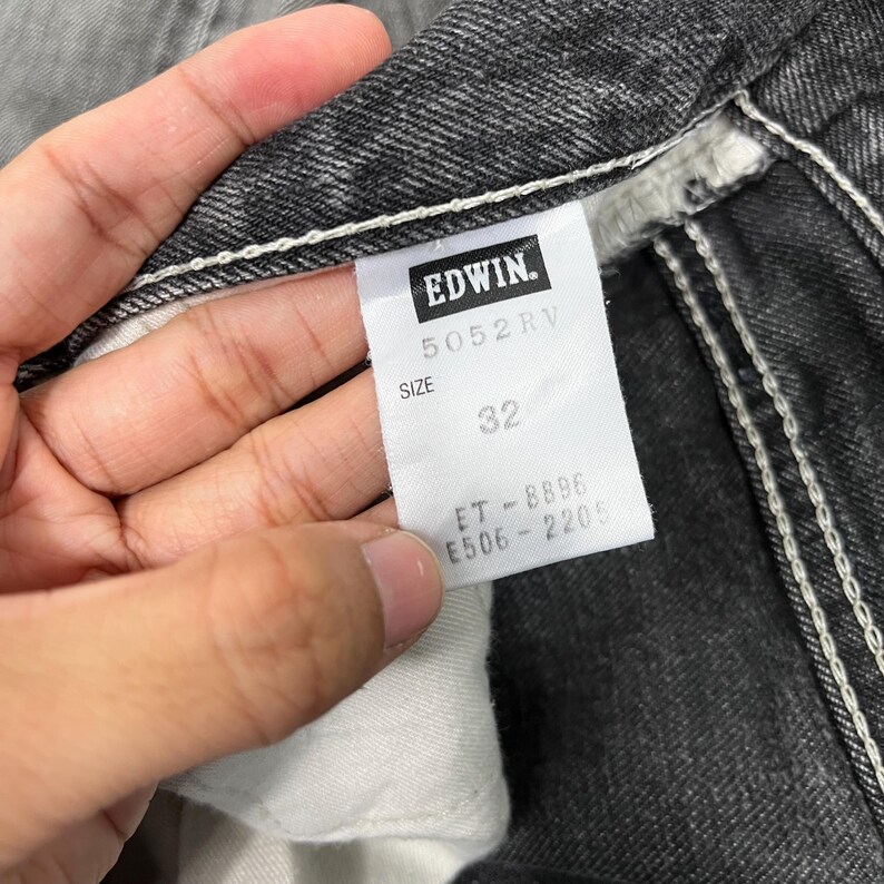 Vintage Edwin Denim Jeans Vintage Edwin Slitna Denim Jeans Vintage Edwin Slitna Redline Denim Jeans W34 bild 9