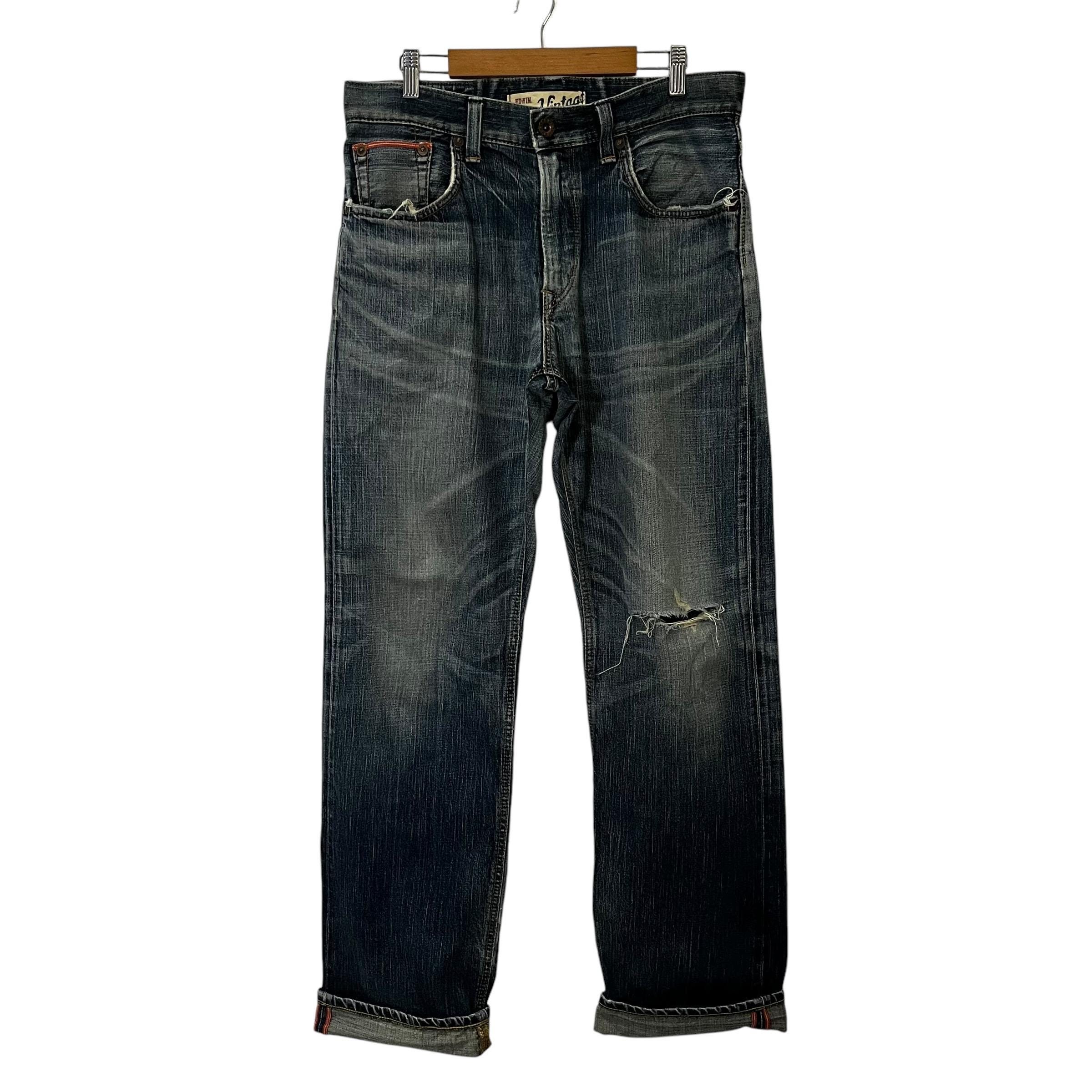 archive DKNY loose black denim pants