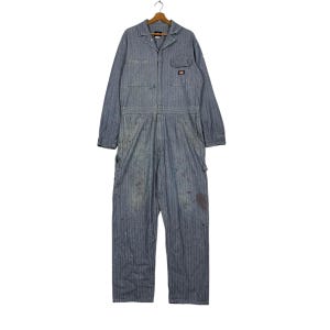Vintage Dickies Hickory Stripe Denim Coverall Vintage Dickies Hickory Stripe Denim Overall W38