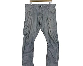 Vintage Japanese Designer Hickory Stripe Pants Vintage Japanese Designer Hickory Stripe Distressed Pants W38