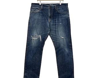 Vintage Gap Distressed Selvedge Redline Workwear Denim Jeans W38