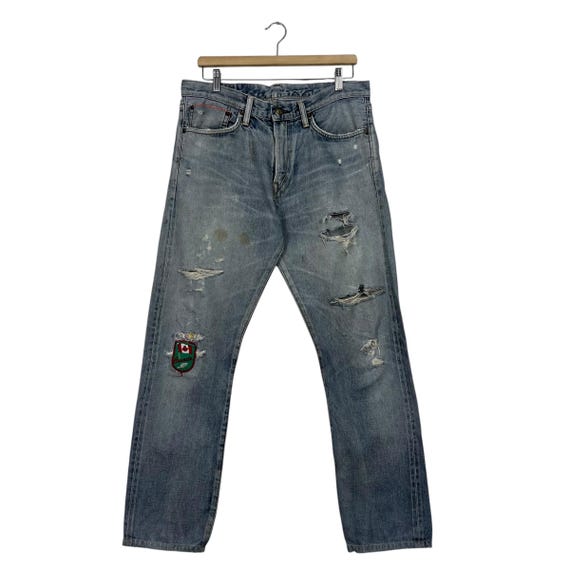 Vintage Edwin Japan Redline Denim Vintage Edwin Japan Distressed Redline Denim Vintage Edwin Japan Distressed Redline Denim Jeans W32