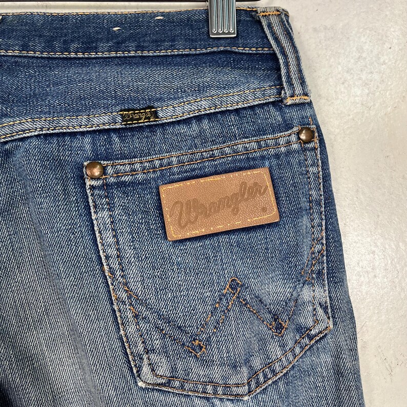 Vaqueros utilitarios Wrangler vintage desgastados para trabajadores, talla 30 imagen 16