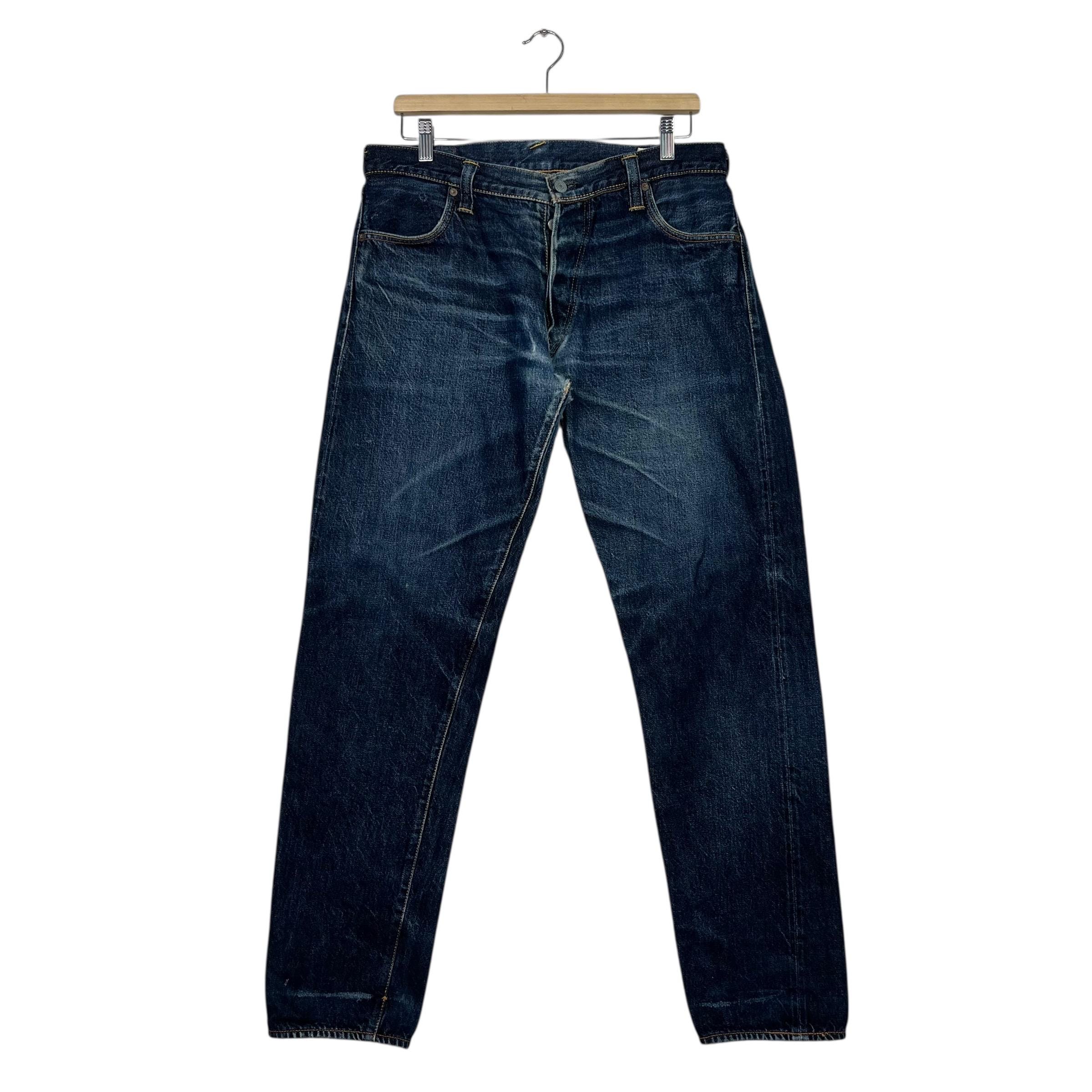 やまび　　YAMANE ダークブルー ストレートジーンズ　EVISU やまび YAMANE ダークブルー ストレートジーンズ EVISU やまび YAMANE