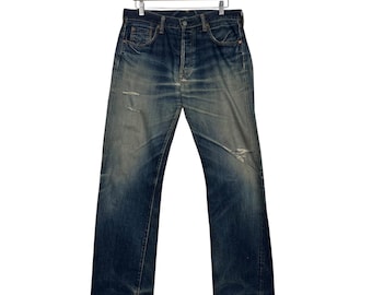 Levi's 501 White OAK Cone Denim Selvedge Navy Jeans - Etsy