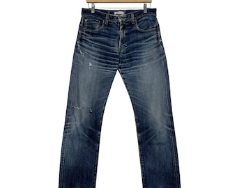 Jeans selvedge de créateur japonais vintage Jeans selvedge vintage de marque japonaise selvedge Denim vintage de marque japonaise selvedge Distressed Denim W31