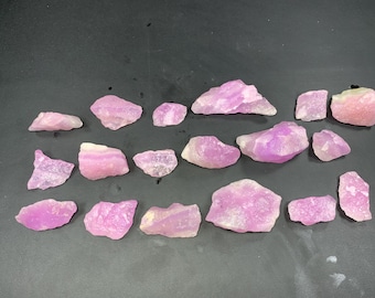 Pink Aragonite Specimen, Raw Chunks from Afghanistan - 18 Pcs