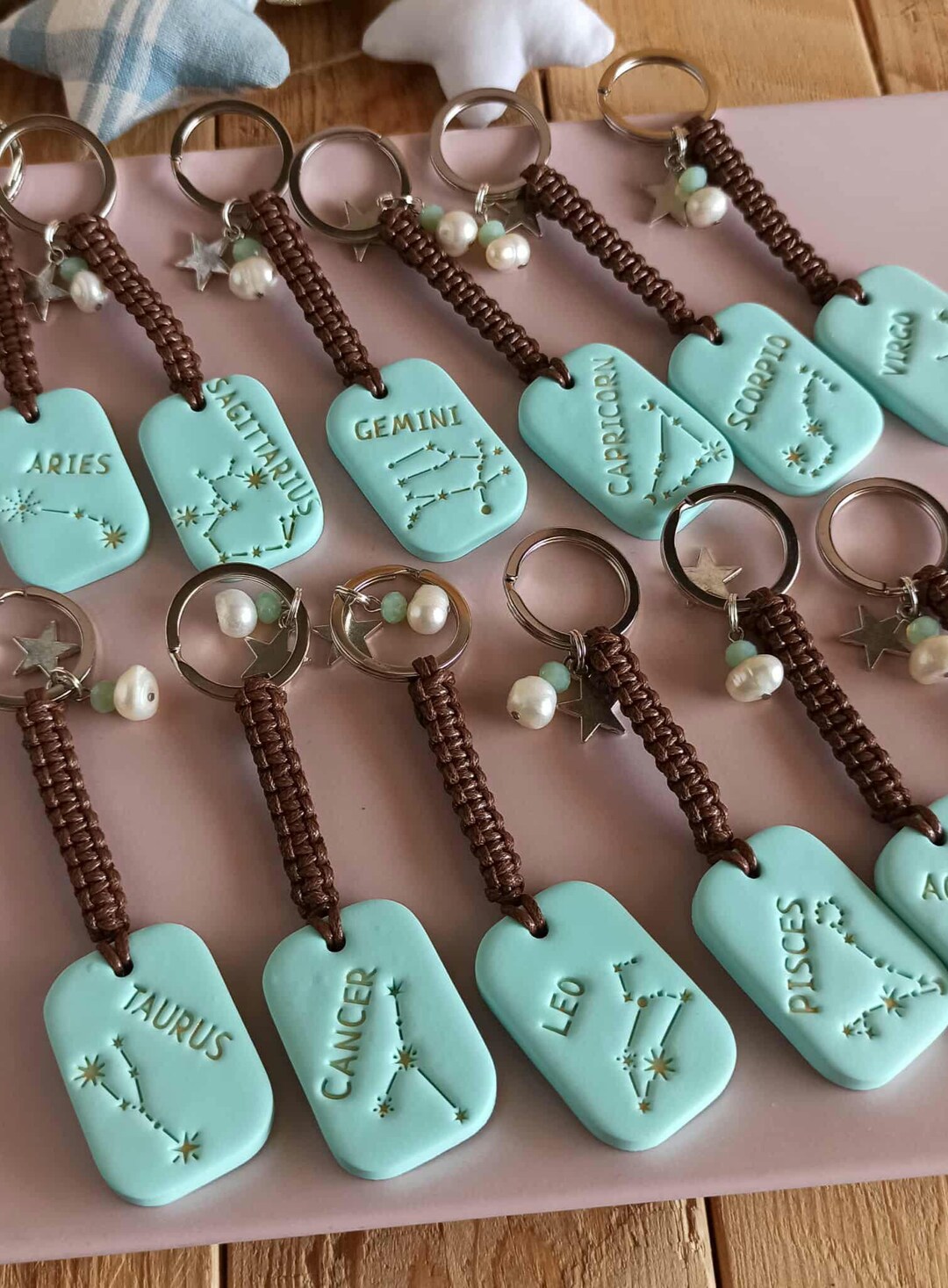 Zodiac Sign and Constellation Keychains. Choose Your Zodiac Sign ...