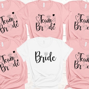 Bride Shirt: Bachelorette Party Team Bride T-Shirt