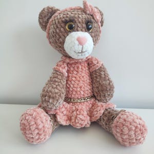 Amigurumi Bear 35 cm | Handmade Plush Toy | Soft and Fluffy Wool | Unique Gift for Babies, Kids, and Home Decor