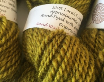 Olive Heather Bulky Wool
