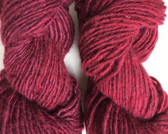 Ruby Red Heather Maine Wool Lopi