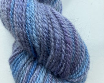 Purple Blue Angora Merino Yarn