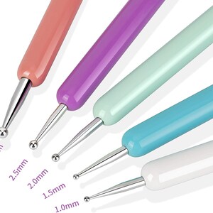 5-teiliges Musterverfolgungs- und Prägestift-Set: Kugelspitzen-Werkzeuge für Papier, Ton und Nagelkunst.