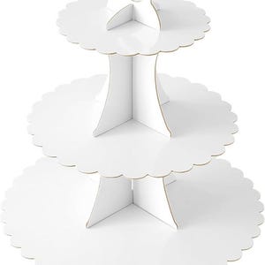 3-laags cupcake-standaard, kartonnen cupcake-toren, dessertcupcake-standaardtoren voor verjaardags- en huwelijksfeestdecoratie, cupcake-standaard met 1 laag (1 set)