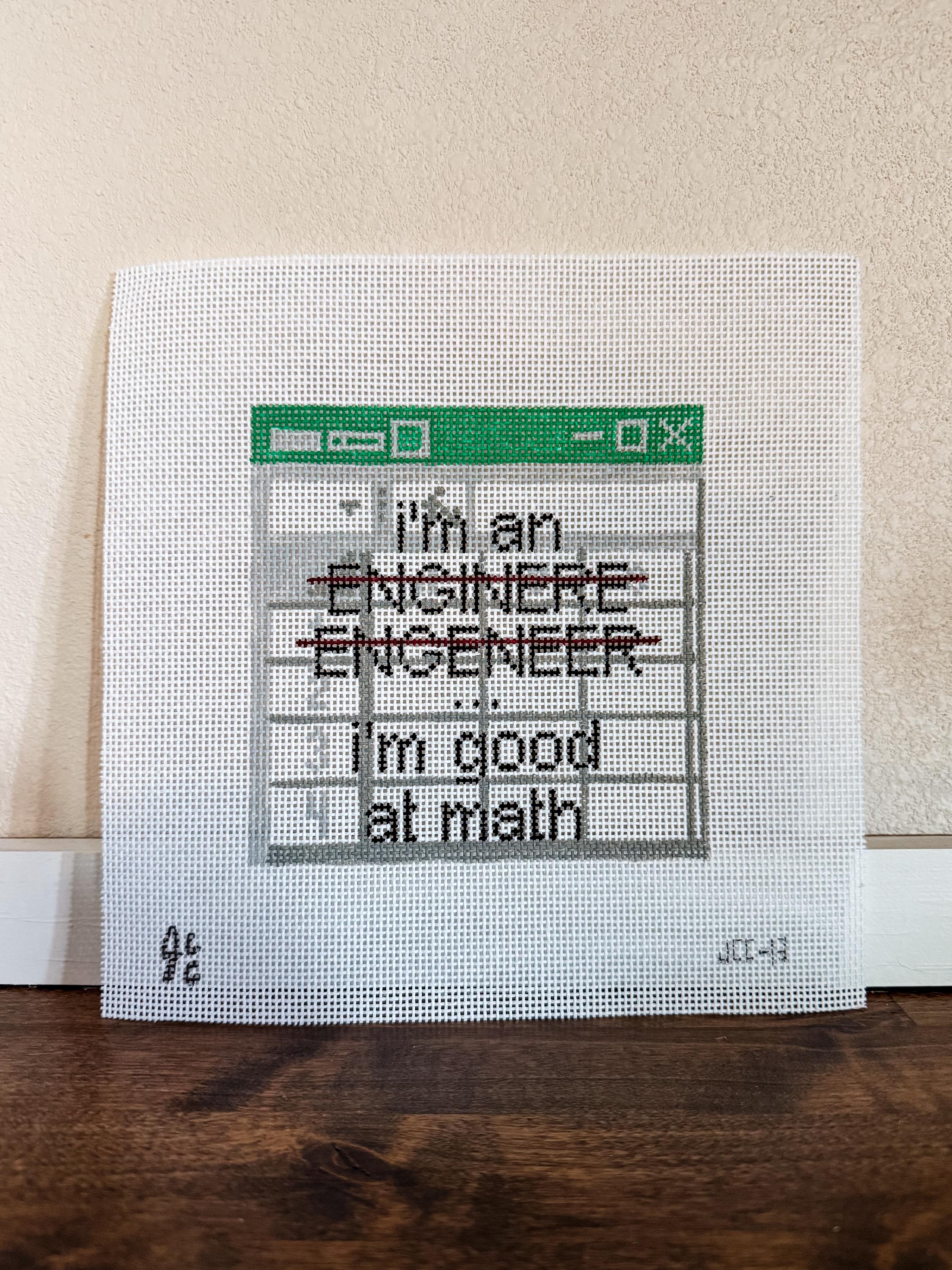 Engineering - Needlepoint Square Canvas