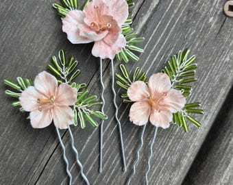 Maui Blush hairpin