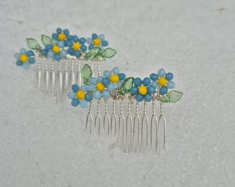 Forget Me Not decorative comb