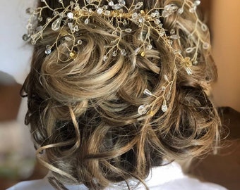 Gabriella: Bridal Hair Vine, hair comb, wedding headpiece, wedding comb, bridal accessory