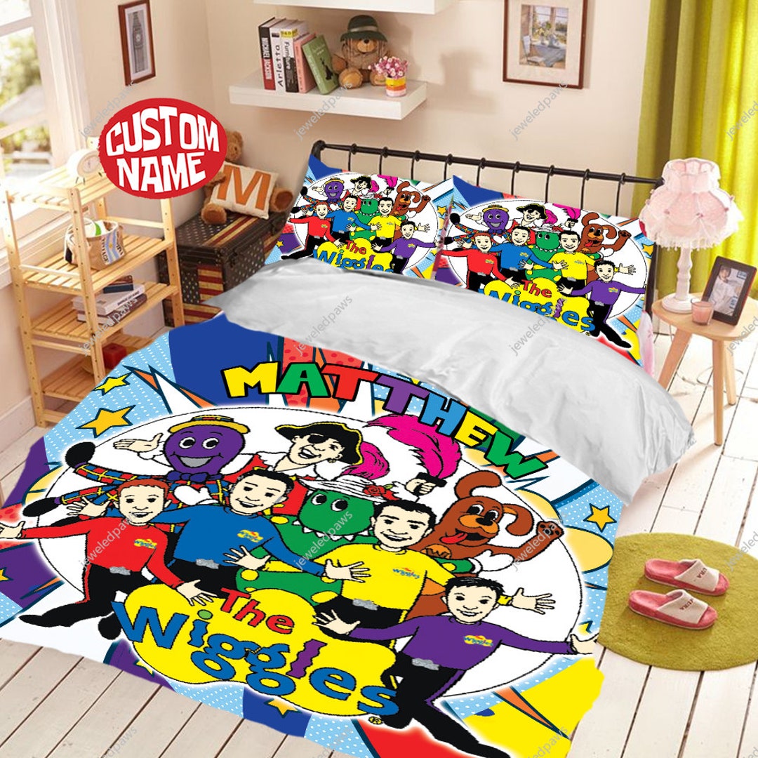 Personalized the Wiggles Bedding Set Big Red Car Quilt Etsy