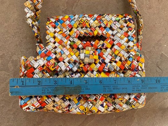Prison Art Style Purse Handbag Folded Paper Packs… - image 6