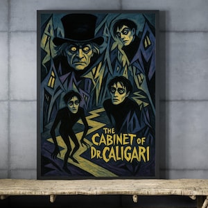The Cabinet of Dr. Caligari Print: German Expressionist Horror Film Art