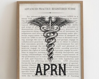 APRN Nurse Art Print - Nurse Practitioner Gift for Graduation