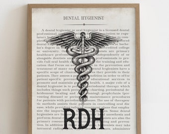 RDH Dental Hygienist Office Decor and Retirement Gift for Dental Assistant and Registered Dental Hygienist