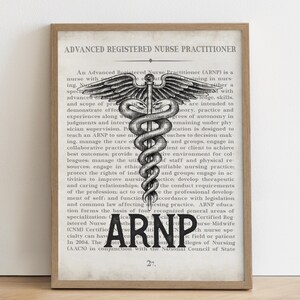 ARNP Gift Art Print Advanced Registered Nurse Practitioner Gift, Graduation Gift