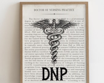 DNP Nurse Gift Art Print - Doctor of Nursing Practice for Graduation - Perfect Holiday Present