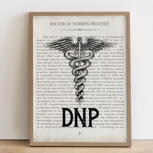 DNP Gift Doctor of Nursing Practice Art Print DNP Graduation Gift image 1