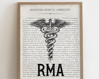 RMA Gift Registered Medical Assistant Art Print Nursing Assistant Nurse Assistant Medical Assistant Gift