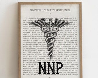 Neonatal Nurse Practitioner Gift NNP Art Print NICU Neonatal Nurse Practitioner Gift