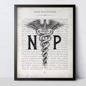 Nurse Practitioner Gift, NP Wall Art Print, NP School Student Graduation Gift, Nurses Office Decor, Murse Graduation and Thank You Gift image 6