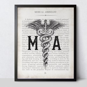 Medical Assistant Art Print Unique MA Gift image 5