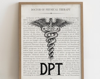 DPT Graduation Gift Doctor of Physical Therapy Art Print Unique Physical Therapist Gift