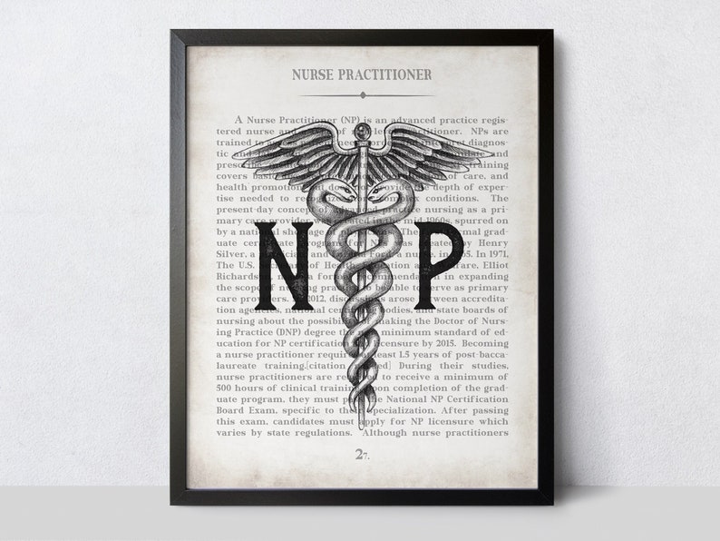 Nurse Practitioner Gift, NP Wall Art Print, NP School Student Graduation Gift, Nurses Office Decor, Murse Graduation and Thank You Gift image 6