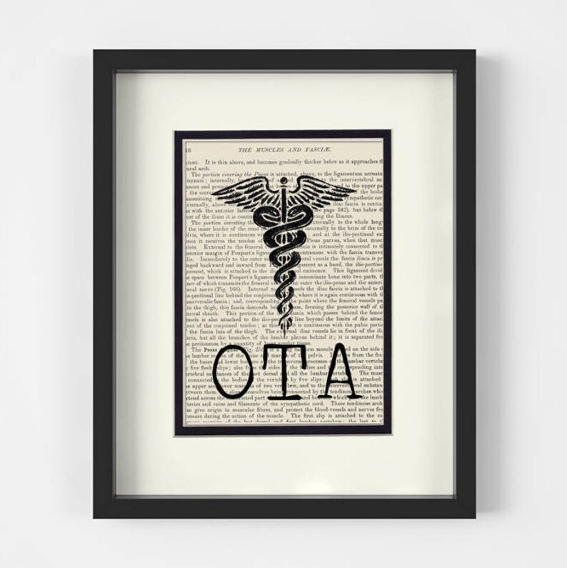 Occupational Therapy Assistant Gift OTA Vintage Anatomy Book Etsy