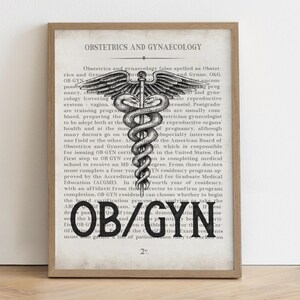 Thank You OBGYN Wall Art Print - Obstetrician-Gynecologist Gift for Graduation