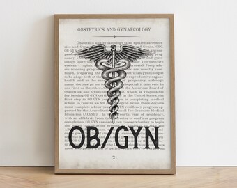 Gift for OBGYN, OB/GYN Wall Art Print, Thank you Gift for Obstetrician-Gynecologist, Obstetrics, and Gynecology Graduation Gift