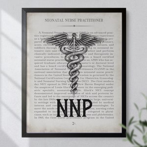 NICU Nurse Practitioner Gift NNP Art Print Neonatal Nurse Practitioner Gift, Graduation Gift
