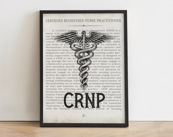 Cadeau pour infirmière praticienne Infirmière praticienne certifiée par le CRNP Impression artistique