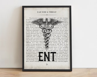 ENT Doctor Gift Ear Nose and Throat Doctor Gift & Office Decor
