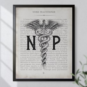 Nurse Practitioner Gift, NP Wall Art Print, NP School Student Graduation Gift, Nurses Office Decor, Murse Graduation and Thank You Gift image 5