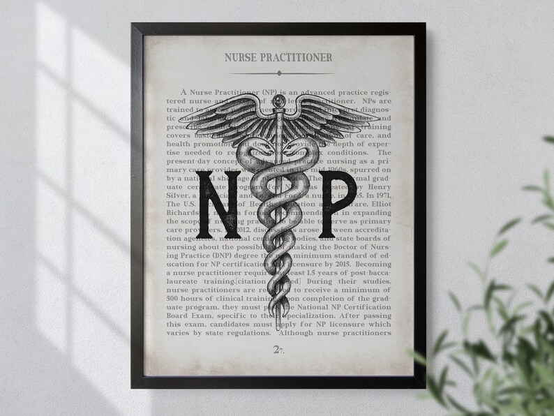 Nurse Practitioner Gift, NP Wall Art Print, NP School Student Graduation Gift, Nurses Office Decor, Murse Graduation and Thank You Gift image 5