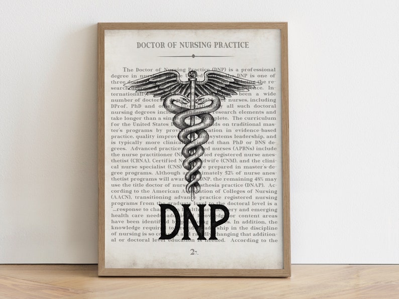 DNP Gift Doctor of Nursing Practice Art Print DNP Graduation Gift image 1