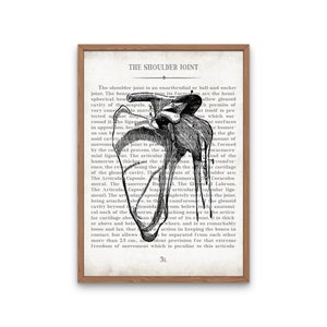 Vintage Anatomy Art Print Set: Shoulder, Hip, Knee - Orthopedic Surgeon Gift