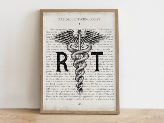 Radiology Tech Print: Vintage Medical Art Gift